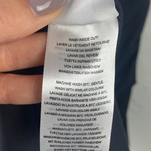 Lyssé black knit ruched bodycon stretchy midi dress size Medium - Picture 8 of 8